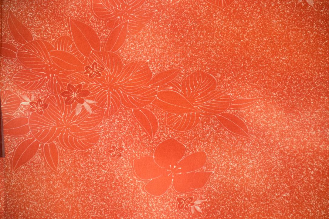 Sunny Red Floral Vintage Japanese Haori Jacket - Image 2