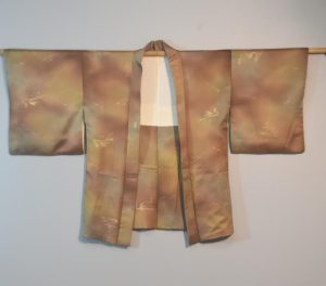 Swirling Liquid Metal Colours Vintage Japanese Haori Jacket