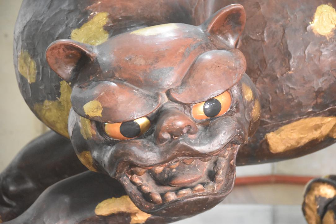 Japanese Edo Period Paper Mache Tiger Width:1220mm - Image 2