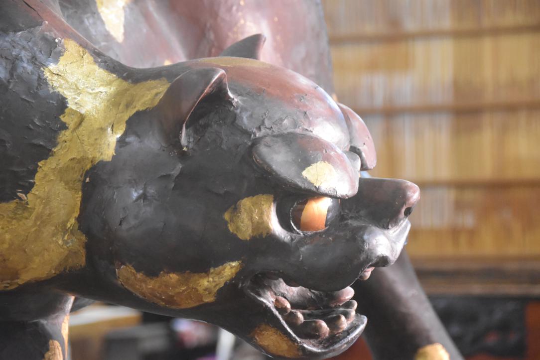 Japanese Edo Period Paper Mache Tiger Width:1220mm - Image 12