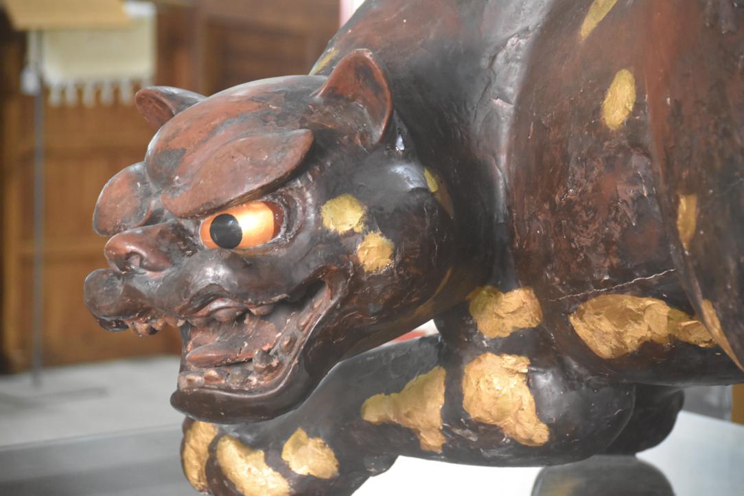 Japanese Edo Period Paper Mache Tiger Width:1220mm - Image 9