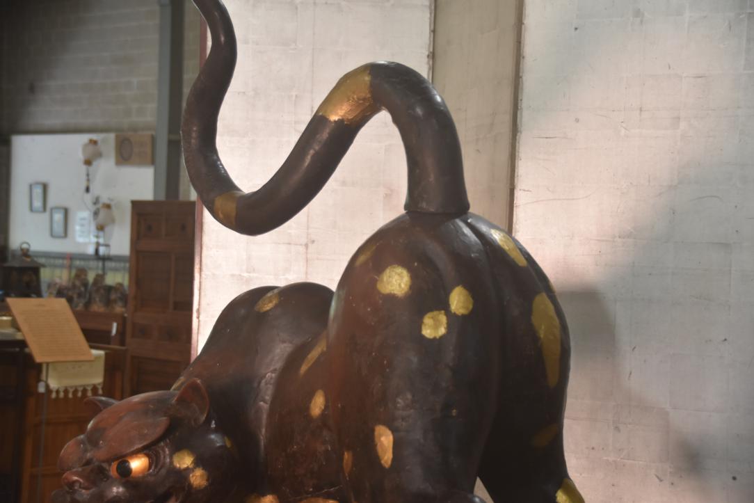 Japanese Edo Period Paper Mache Tiger Width:1220mm - Image 8