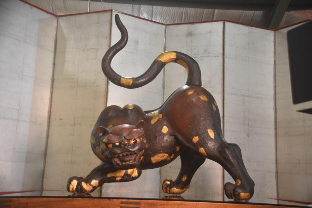 Japanese Edo Period Paper Mache Tiger Width:1220mm - Image 6