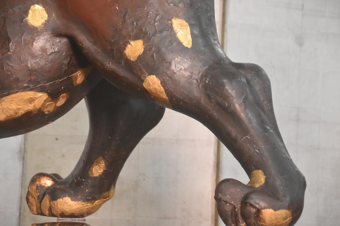 Japanese Edo Period Paper Mache Tiger Width:1220mm - Image 4