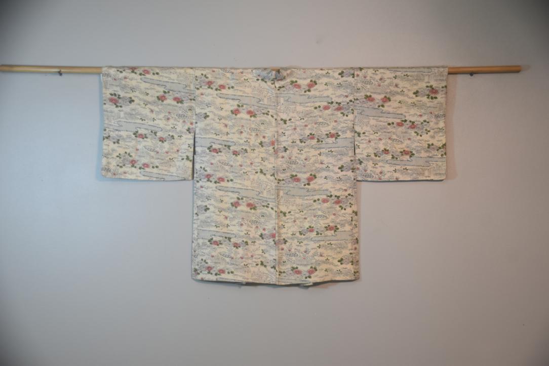 Flower Garden Silk Vintage Japanese Haori Jacket - Image 5