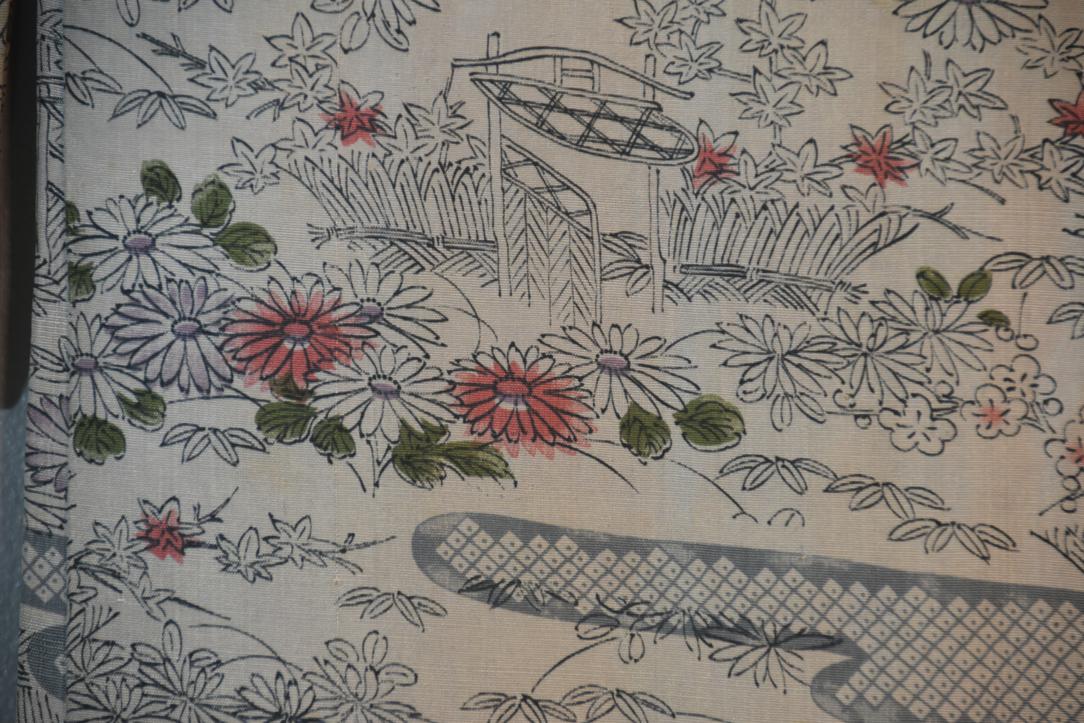 Flower Garden Silk Vintage Japanese Haori Jacket - Image 2