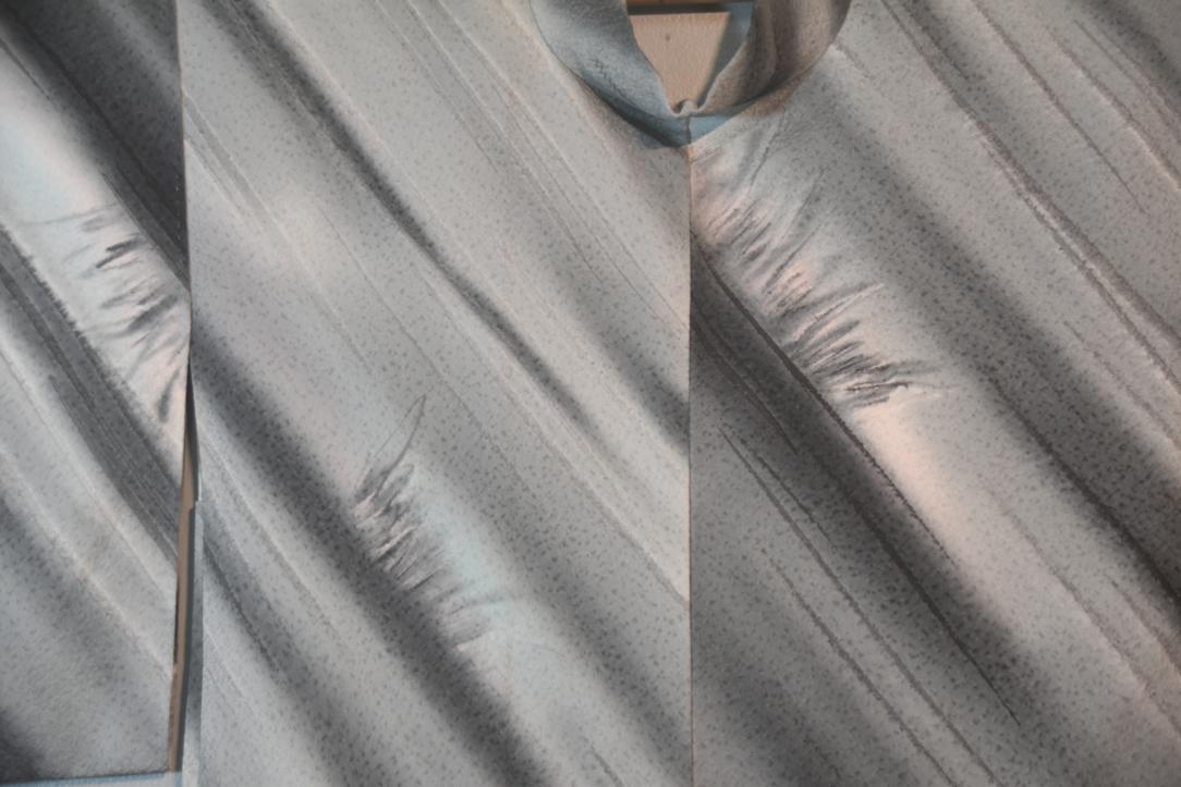 Slate Grey Vintage Japanese Haori Jacket - Image 2