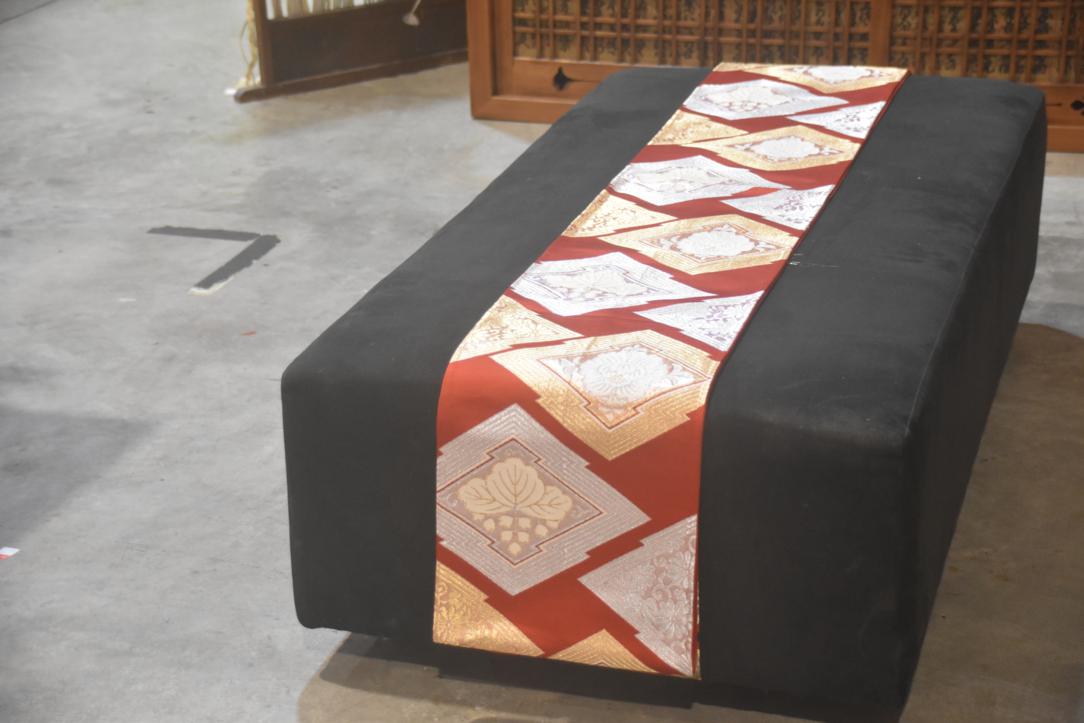 Japanese Vintage Silk Obi Sash Table Runner