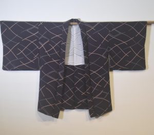 Deep Purple Geometric Vintage Haori Jacket