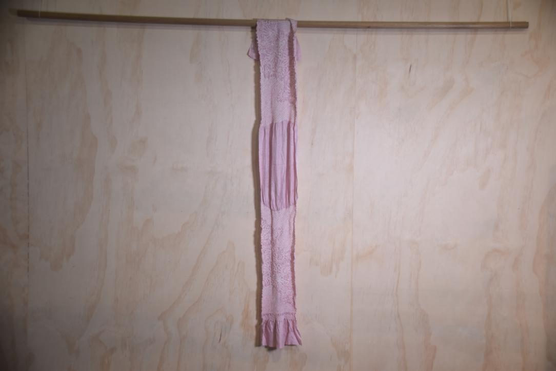 Japanese Soft Lavender Shibori Obi Silk Sash Length:1350mm - Image 7