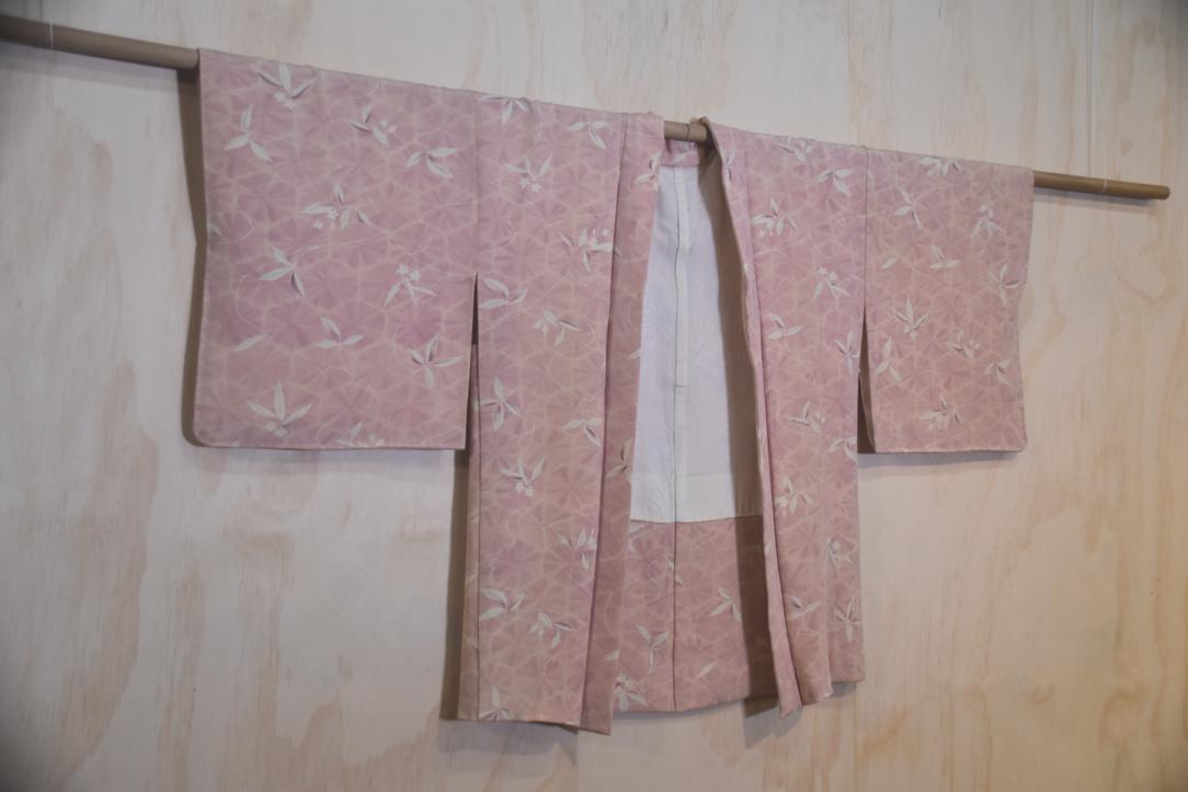 Soft Pink Vintage Haori Jacket - Image 3