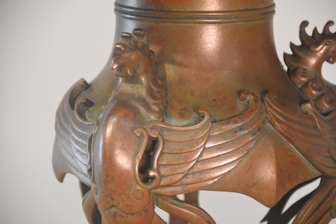 Phoenix Design Bronze Usubata Vase Width:300mm - Image 7