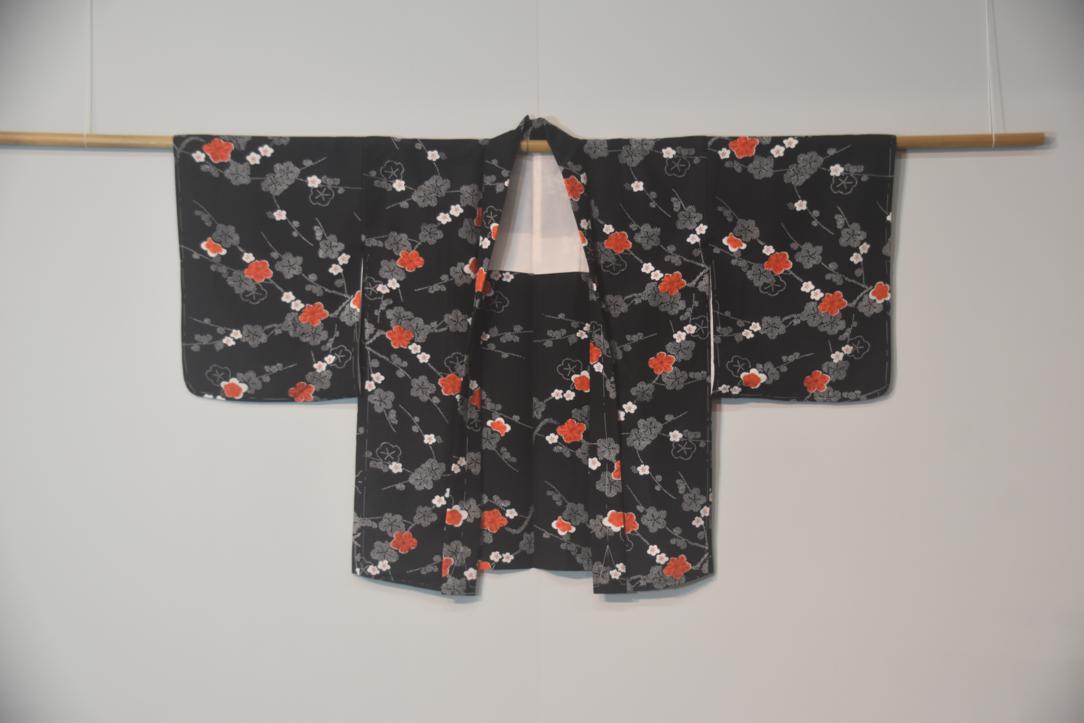 Cherry Blossom Black Haori Jacket
