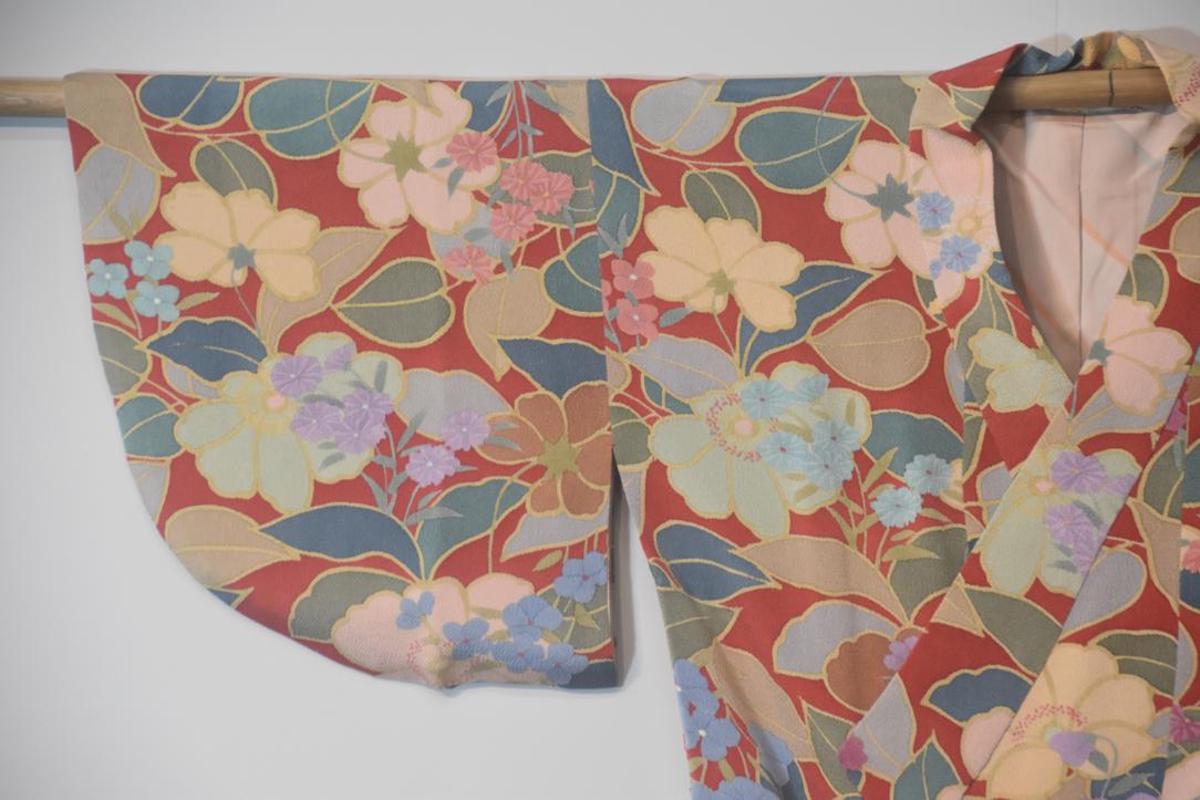 Madam Butterfly Silk Vintage Japanese Haori Jacket - Image 3