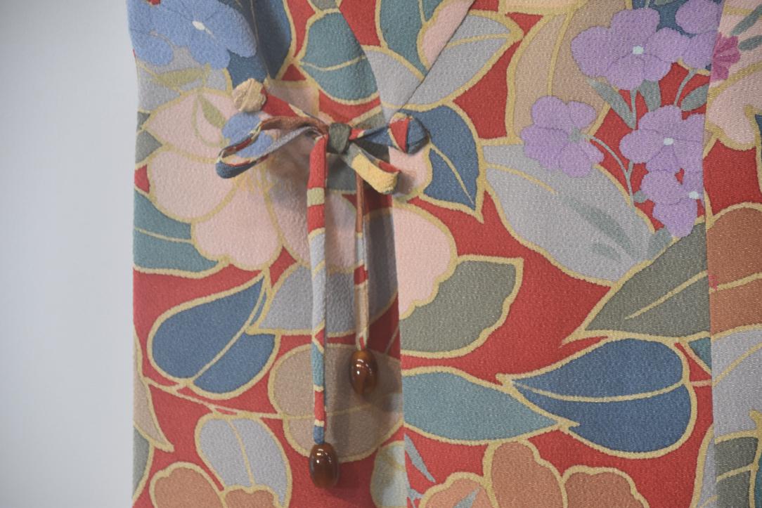 Madam Butterfly Silk Vintage Japanese Haori Jacket - Image 5