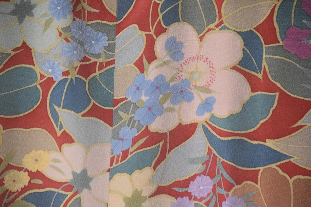 Madam Butterfly Silk Vintage Japanese Haori Jacket - Image 2