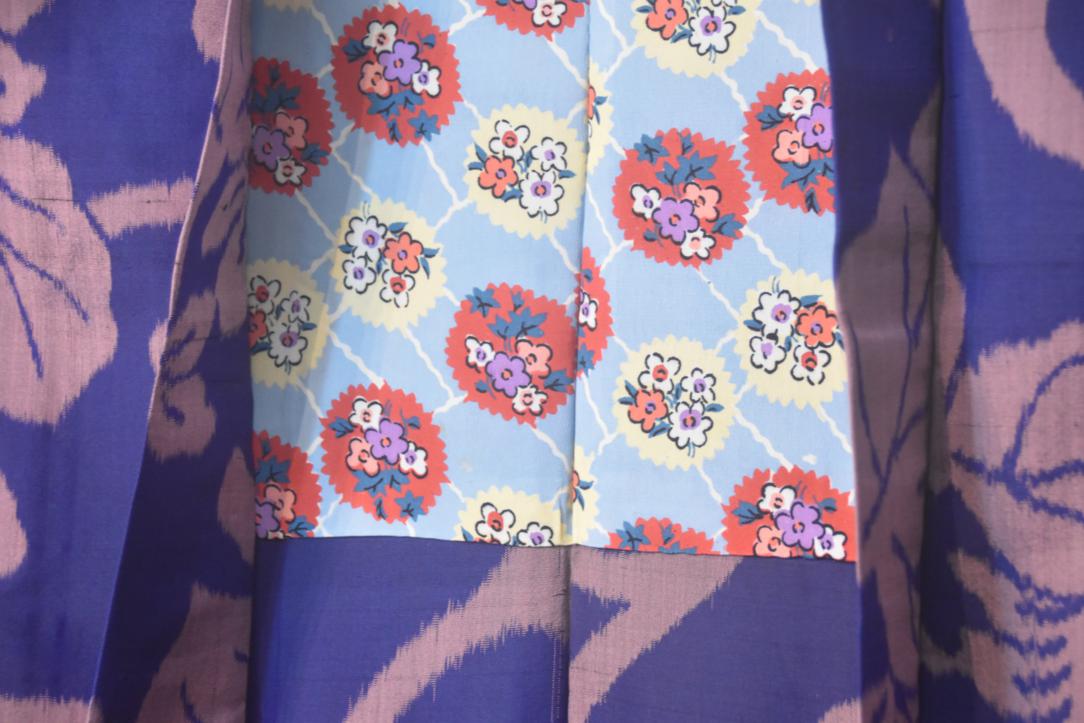 Silk Meisen Ikat Vintage Haori Jacket - Image 8