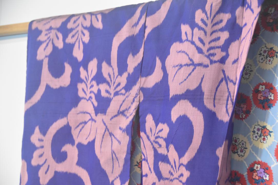 Silk Meisen Ikat Vintage Haori Jacket - Image 7