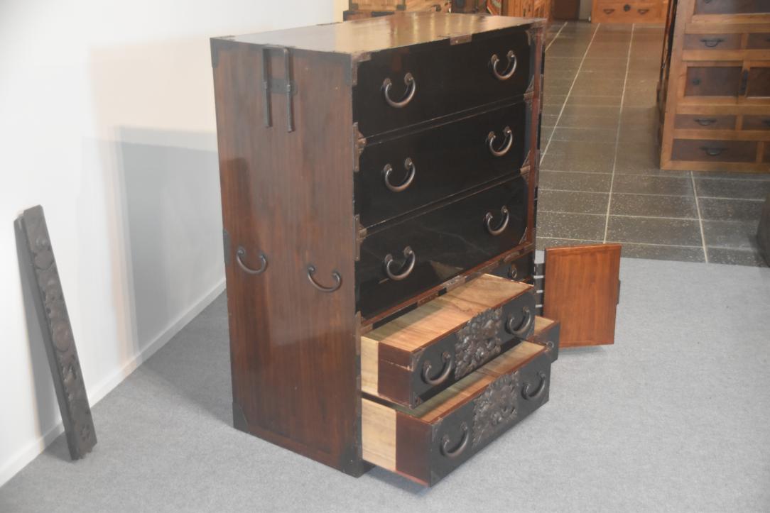 Shonai Antique Clothing Chest Width:880mm - Image 7