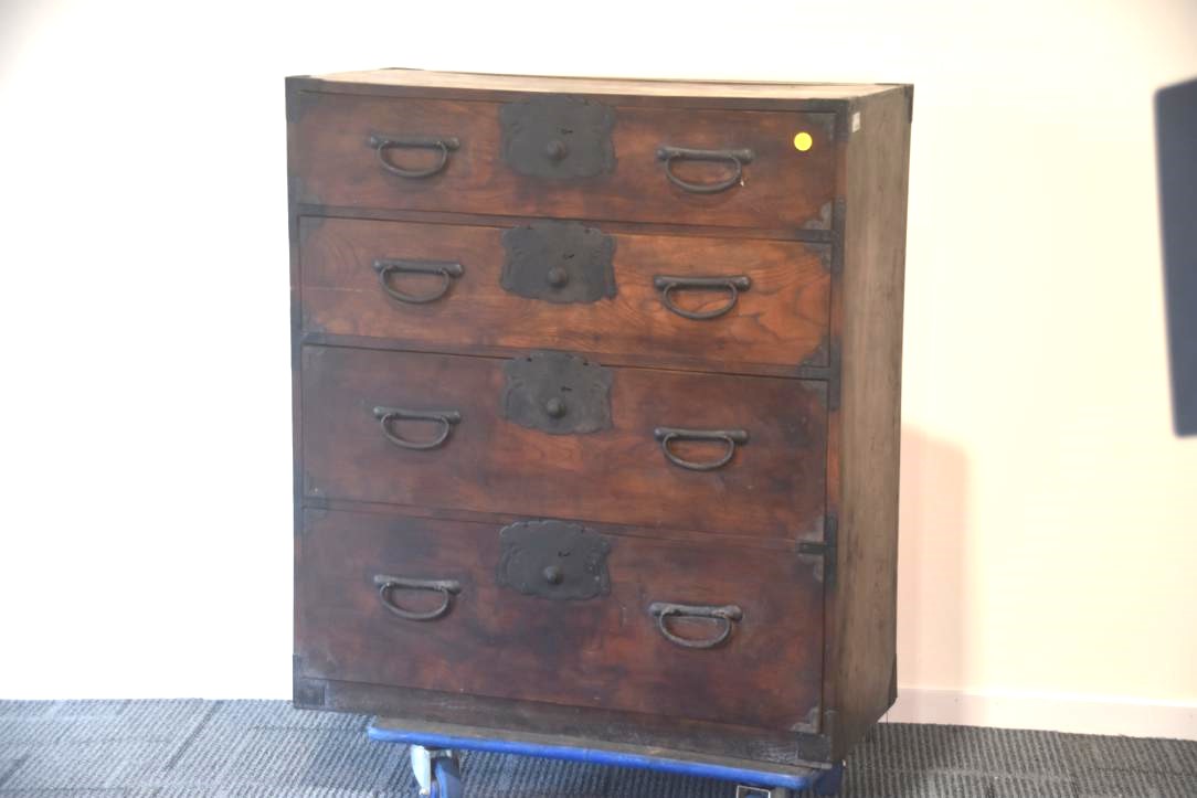 Japanese Antique Clothing Chest Width:880mm