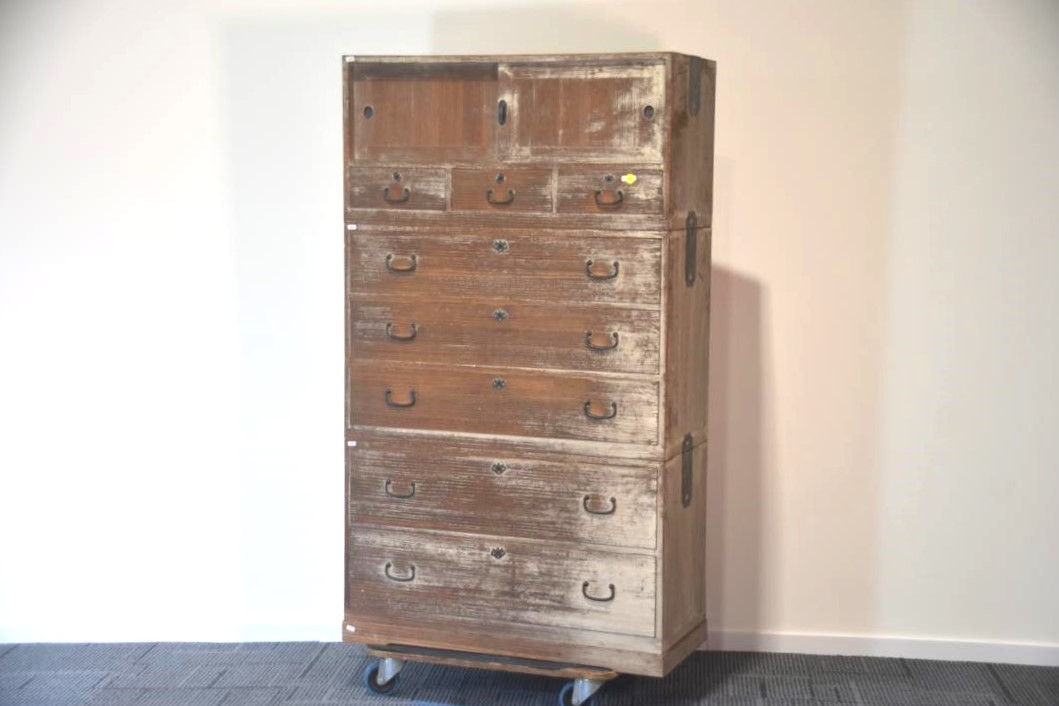 Japanese Vintage Kimono Obi Chest (3 Sections) Width:940mm