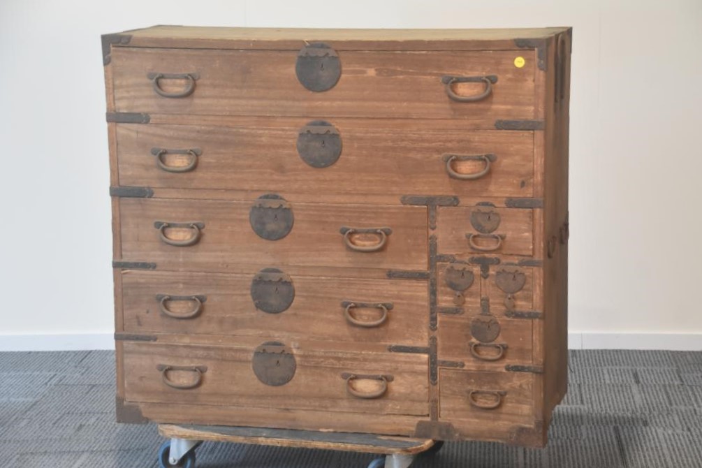 Japanese Antique Clothing Chest Width:1150mm