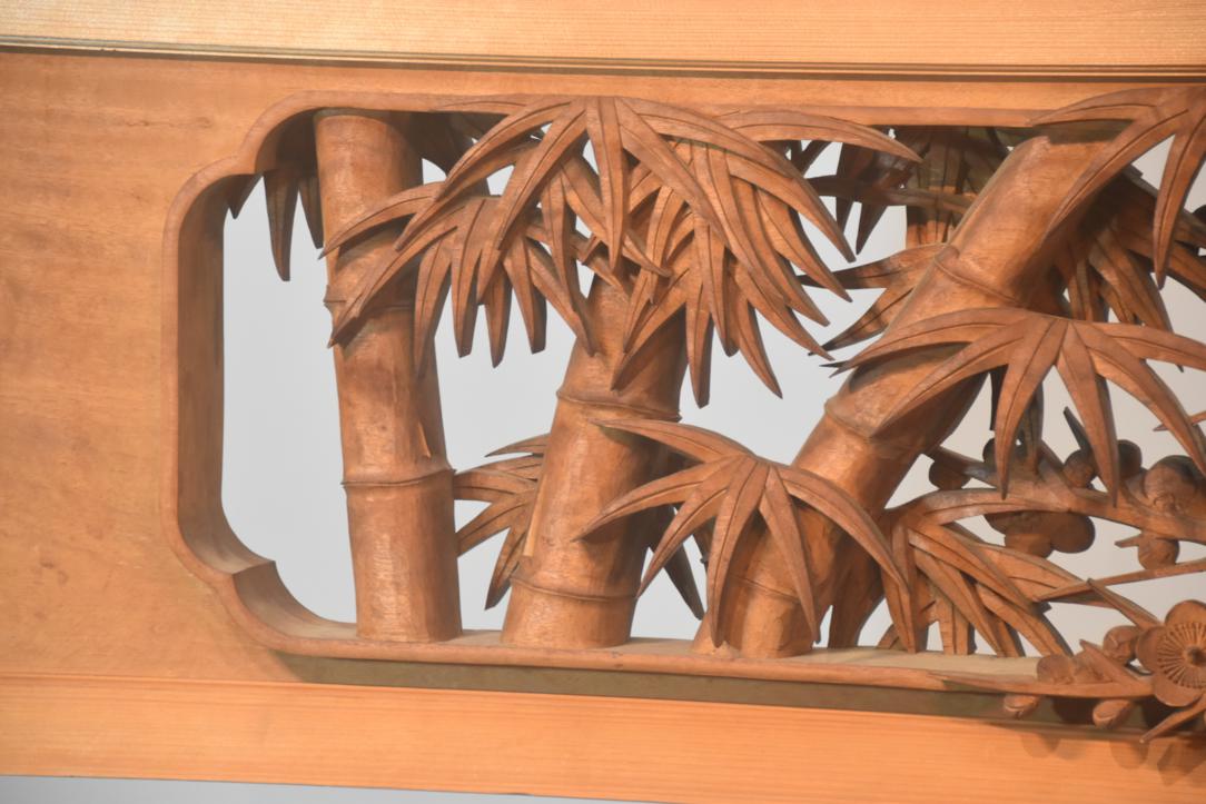 Japanese Carved Wooden Rama Transom Width:1800mm - Image 2