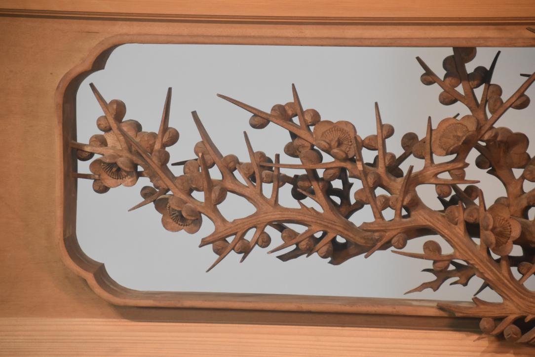 Japanese Carved Wooden Rama Transom Width:1800mm - Image 7