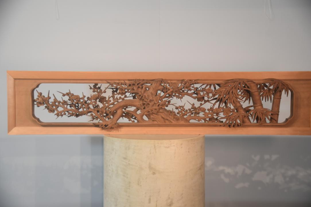 Japanese Carved Wooden Rama Transom Width:1800mm - Image 6