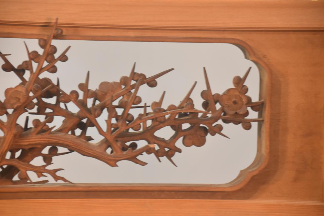 Japanese Carved Wooden Rama Transom Width:1800mm - Image 5