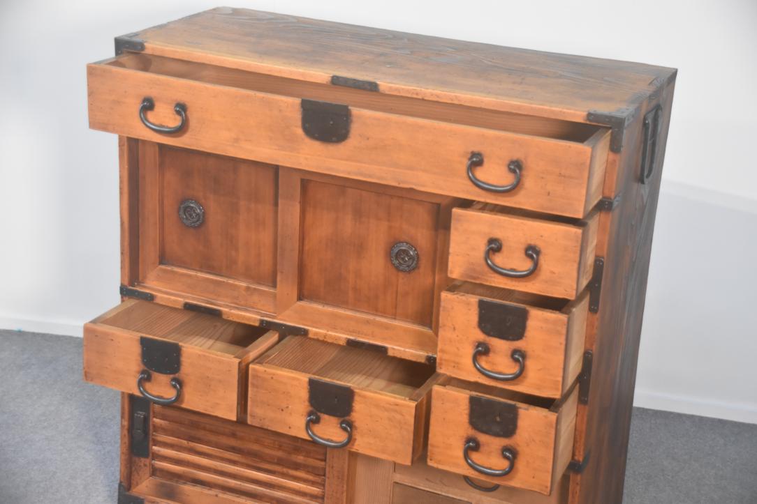 Meiji Period Osaka Region Merchant Chest Width:895mm - Image 5