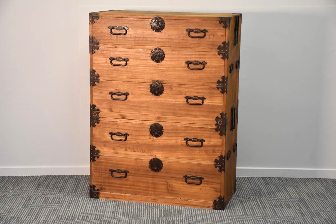 Japanese Antique 2 Section Clothing Chest Width:900mm.