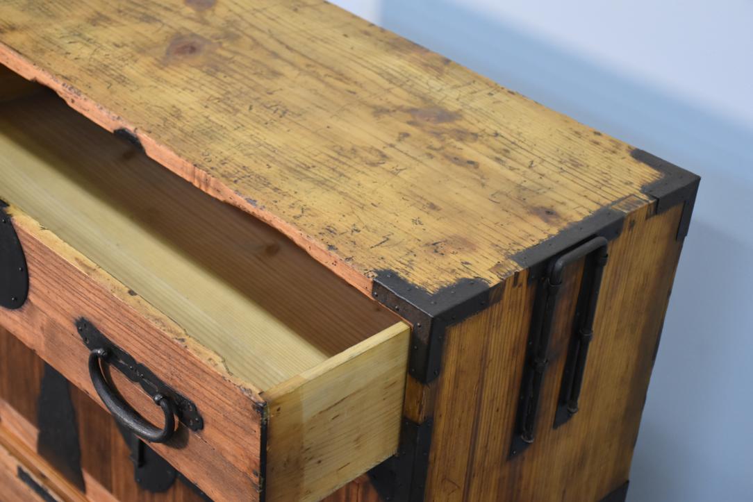Meiji Period Tokyo Region Merchant's Chest in Paulownia Width:780mm - Image 7