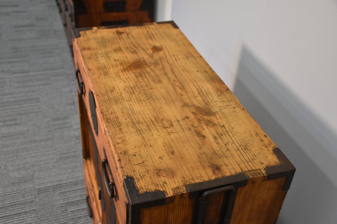 Meiji Period Tokyo Region Merchant's Chest in Paulownia Width:780mm - Image 5