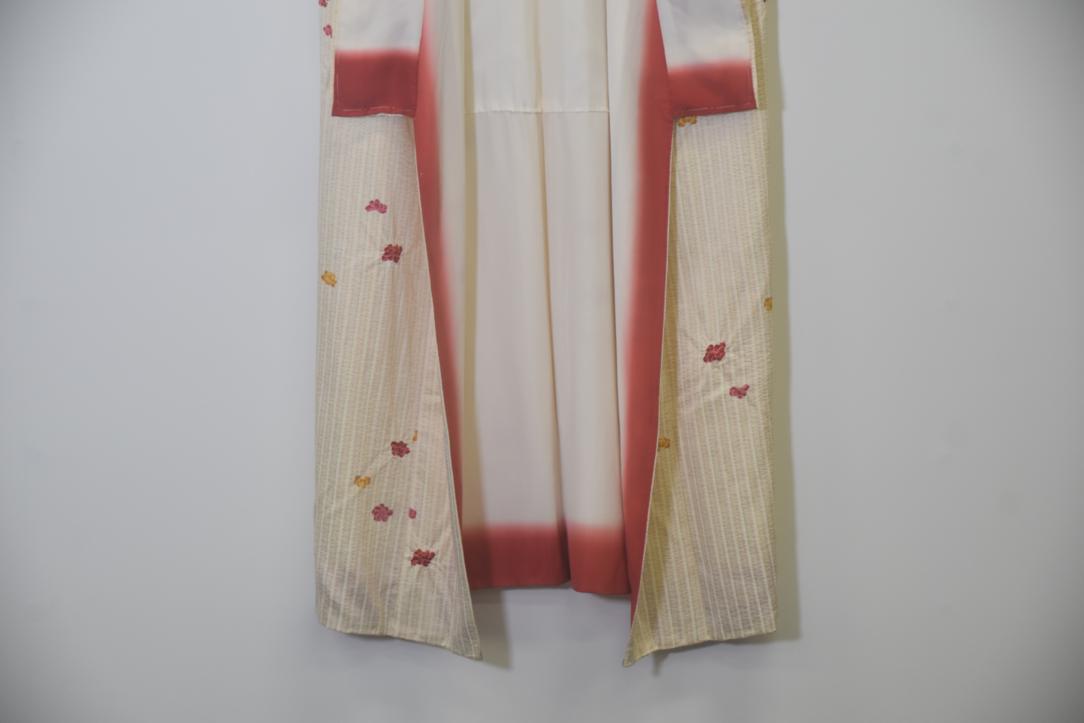 Champaign Surprise Japanese Silk Kimono - Image 9