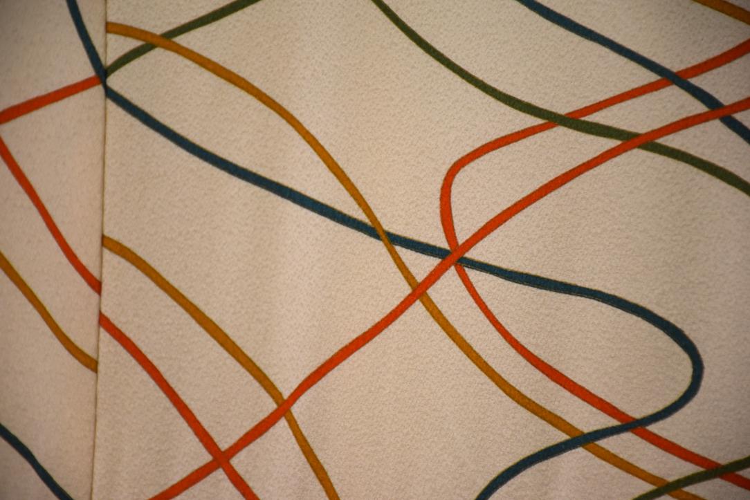 Flowing Ribbons Japanese Silk Kimono - Image 2