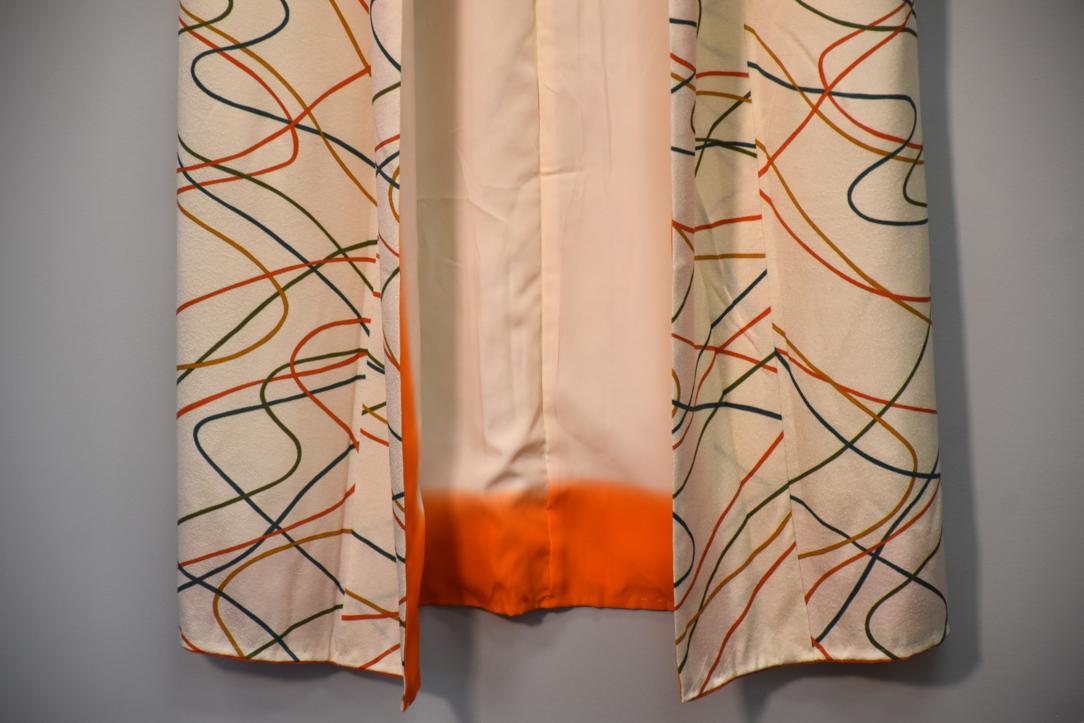 Flowing Ribbons Japanese Silk Kimono - Image 5