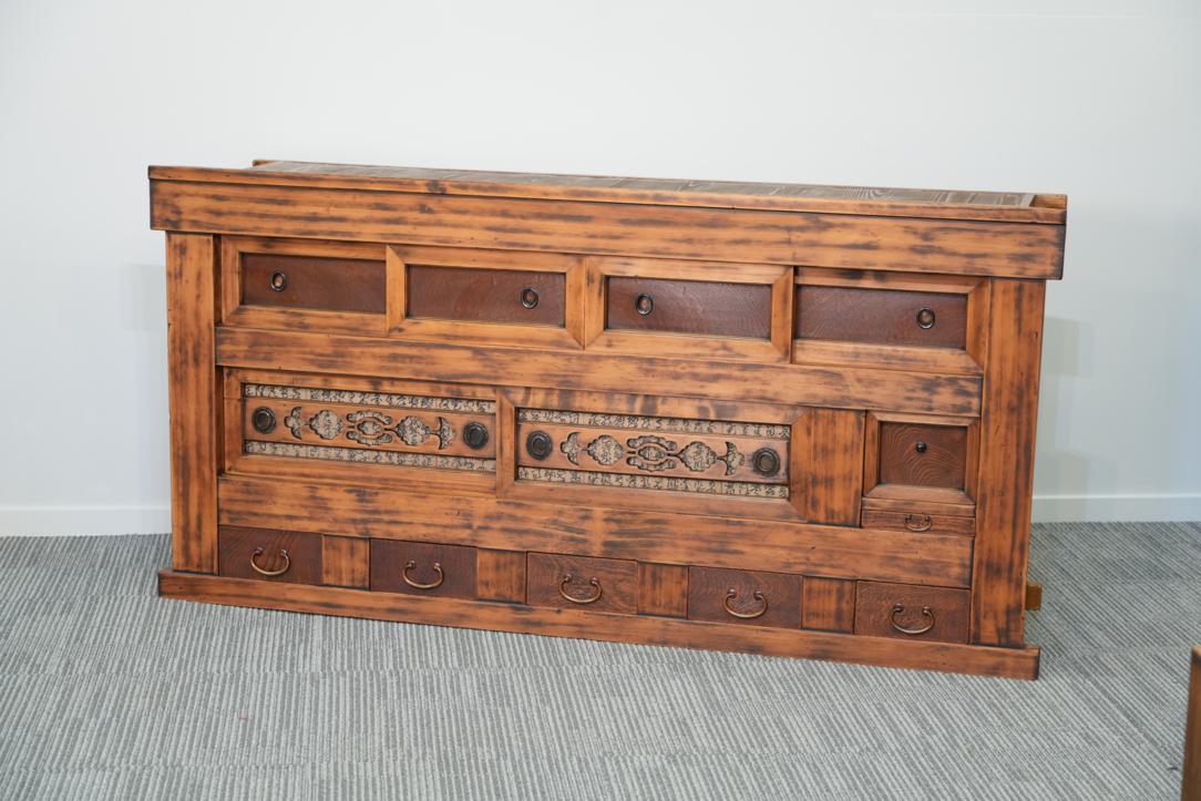 Kyoto Region Mizuya Dansu Kitchen Chest Sideboard Circa:1890's Width:1840mm