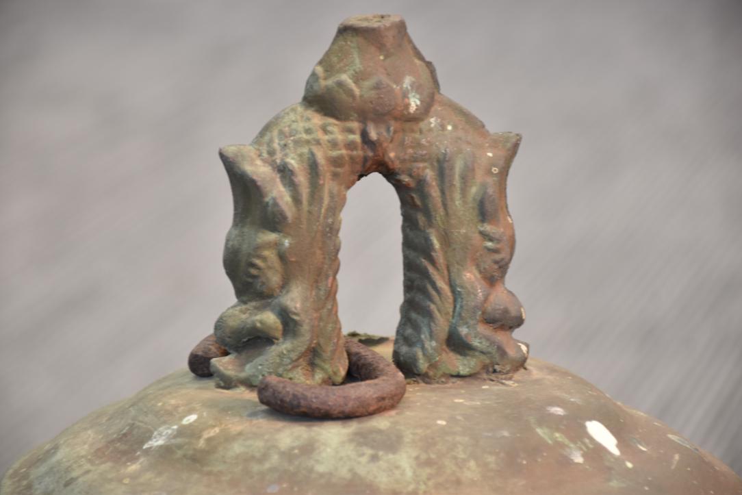 Cast Bronze Temple Hanging Bell Circa:1947 Height:650mm - Image 8