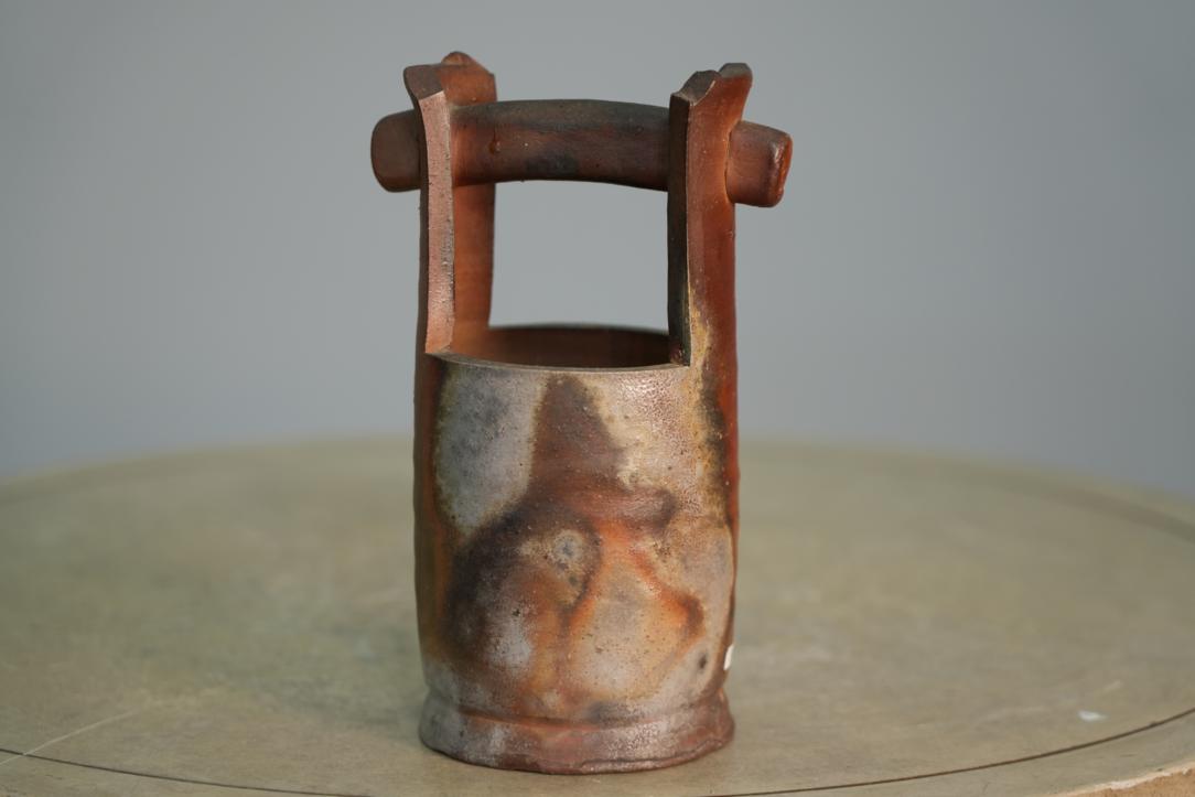 Japanese Bizen Pottery Vase with Box Height:205mm