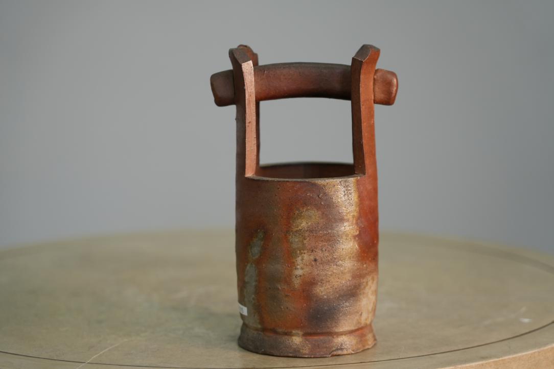 Japanese Bizen Pottery Vase with Box Height:205mm