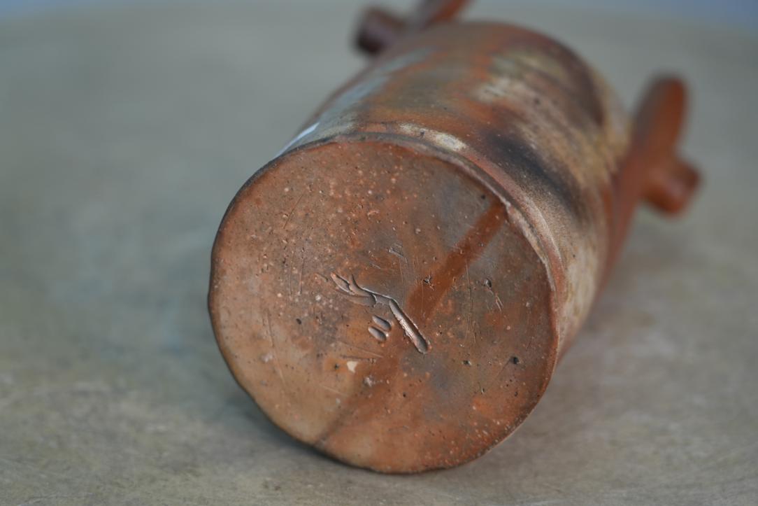 Japanese Bizen Pottery Vase with Box Height:205mm