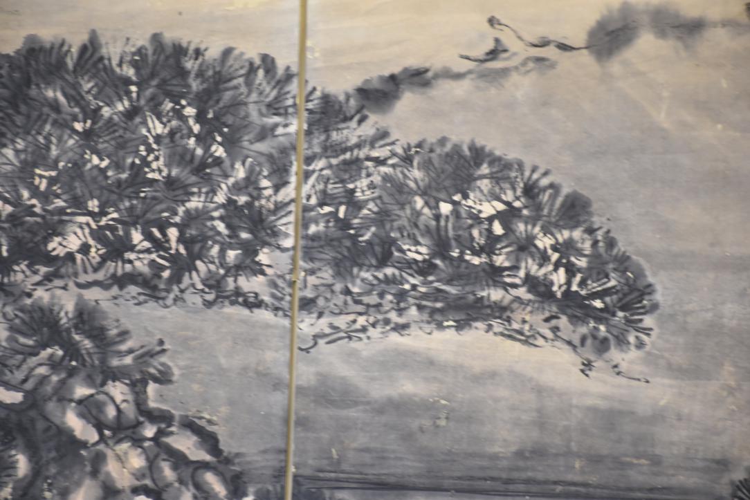 Mt Fuji & Matsu Pine - 2 Panel Screen Width:1760mm - Image 2
