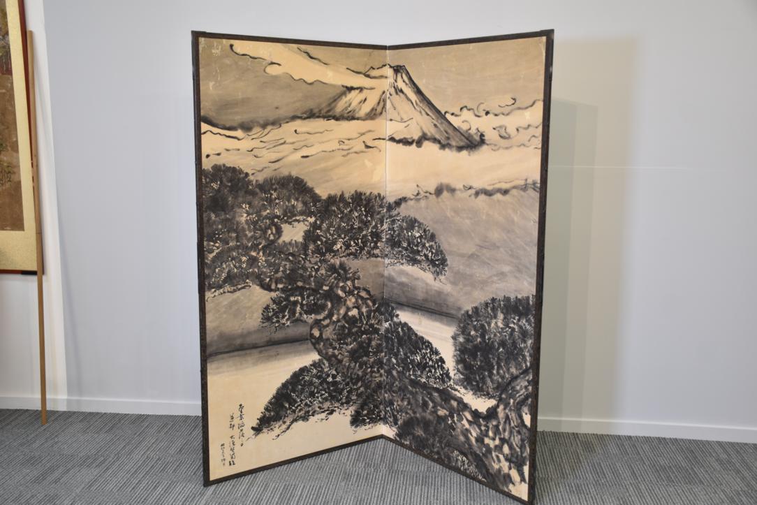 Mt Fuji & Matsu Pine - 2 Panel Screen Width:1760mm - Image 5