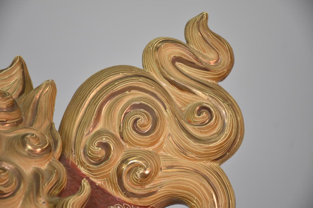 Kutani Pottery Shishi Width:340mm - Image 7