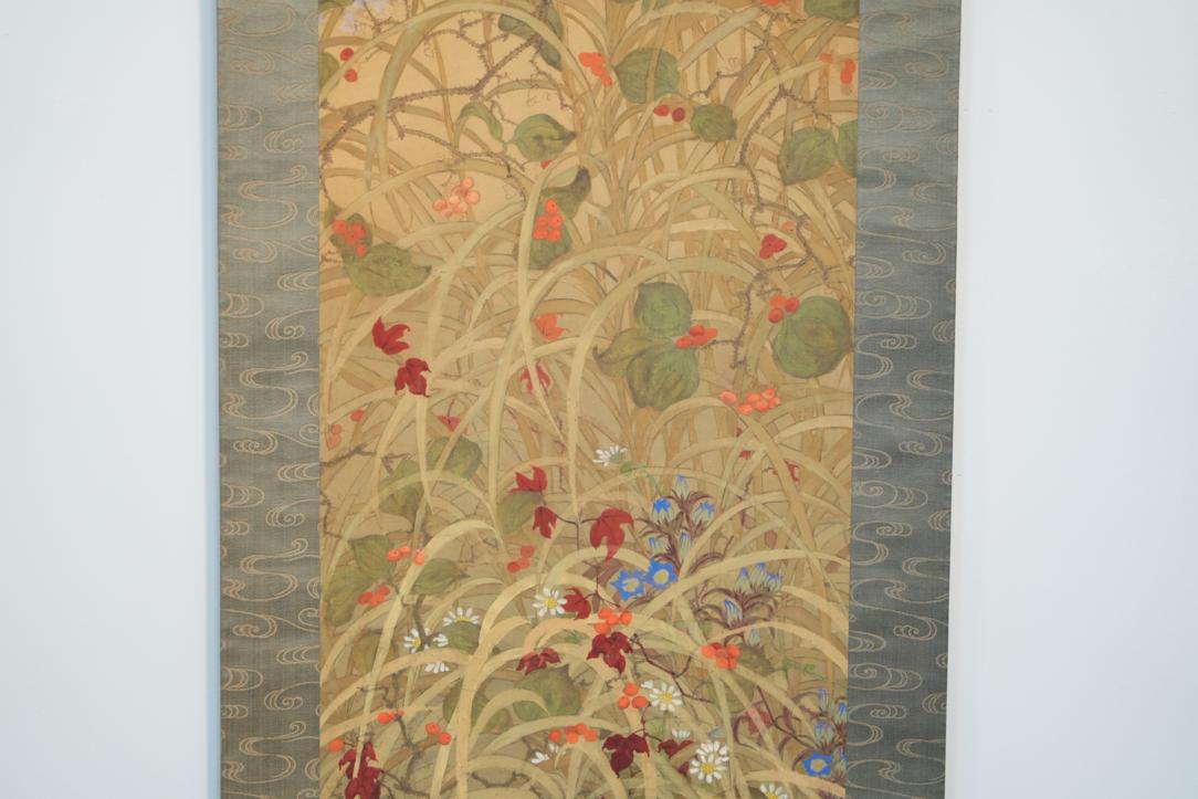 Japanese Rimpa School Scroll Height:1930mm - Image 5