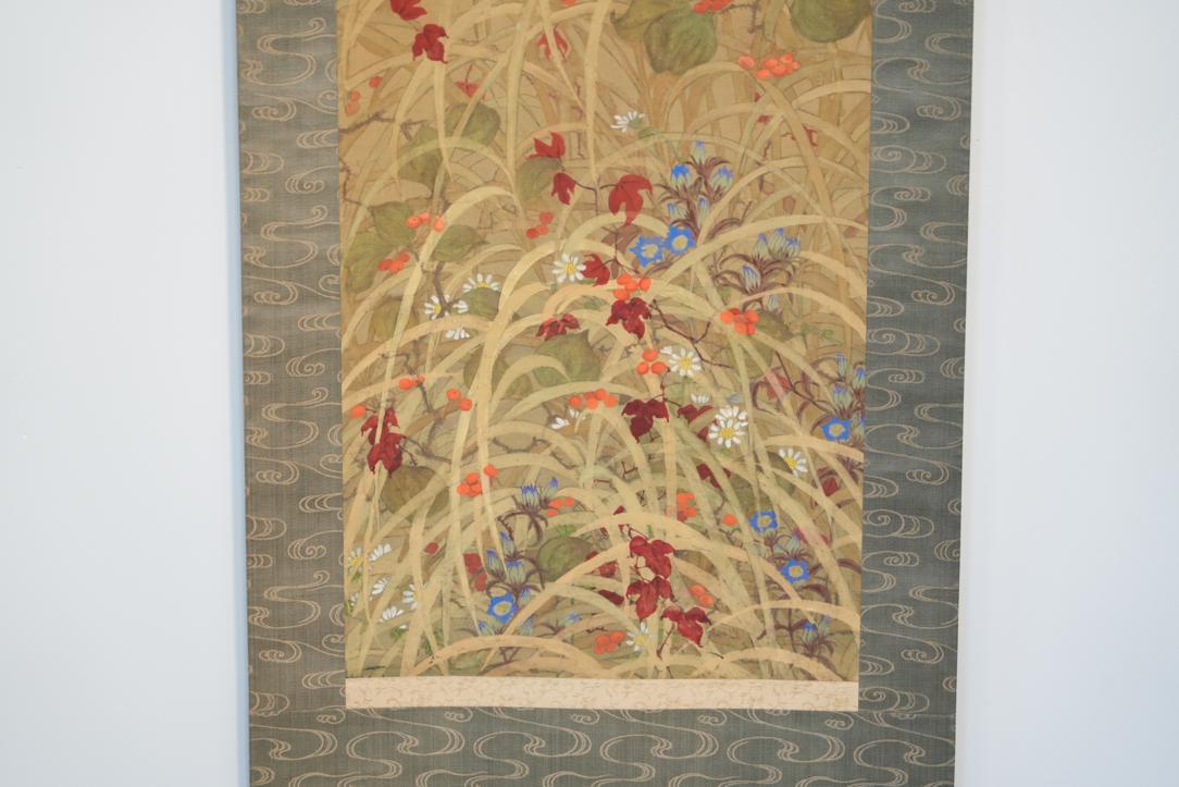 Japanese Rimpa School Scroll Height:1930mm - Image 6