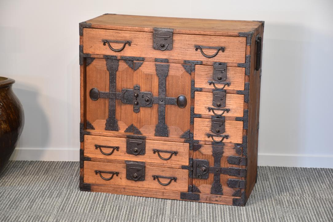 Meiji Period Tokyo Region Merchant's Chest in Paulownia Circa:1890 Width:780mm