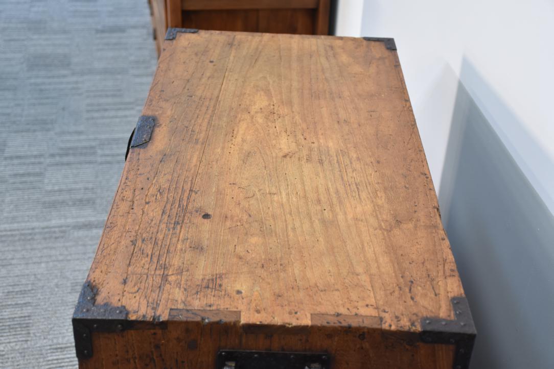 Meiji Period Tokyo Region Merchant's Chest in Paulownia Circa:1890 Width:780mm