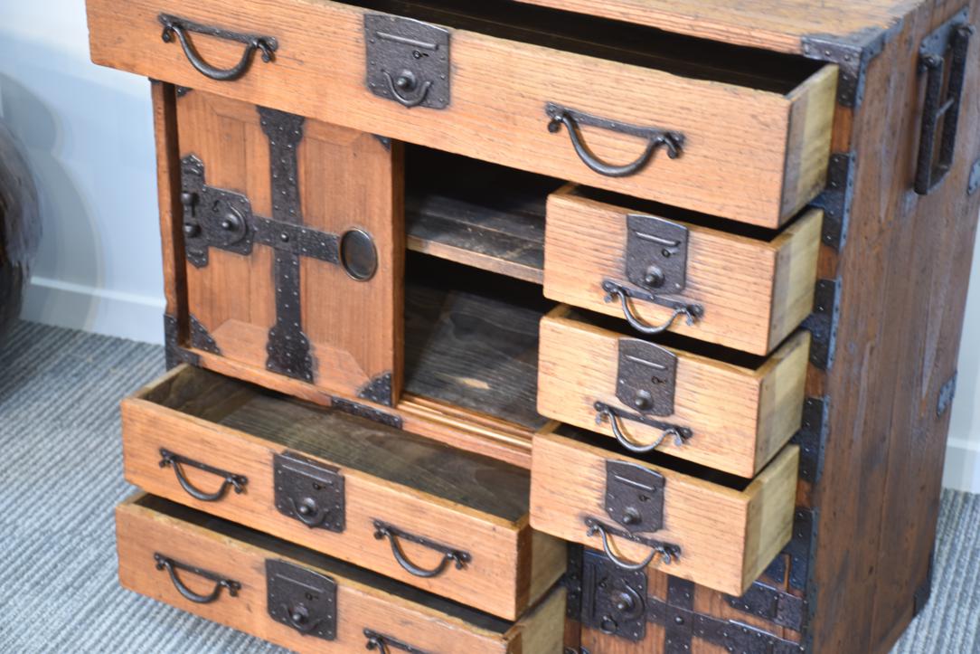 Meiji Period Tokyo Region Merchant's Chest in Paulownia Circa:1890 Width:780mm